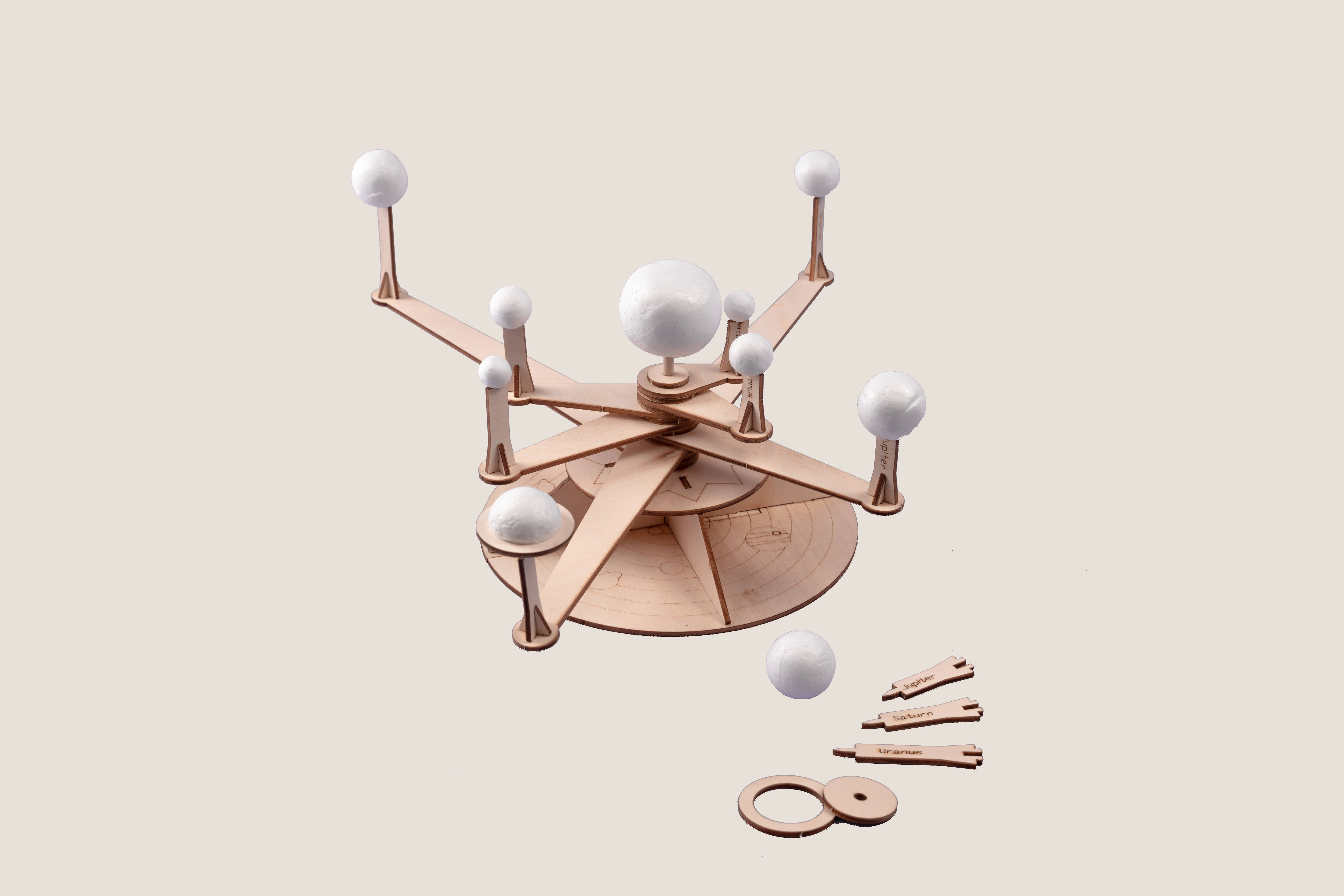 Kitsville – Großhandel Bastelset – Kinder – Bastelset zum Sonnensystem-Modell, pädagogisches STEM-Spielzeug für Kinder3