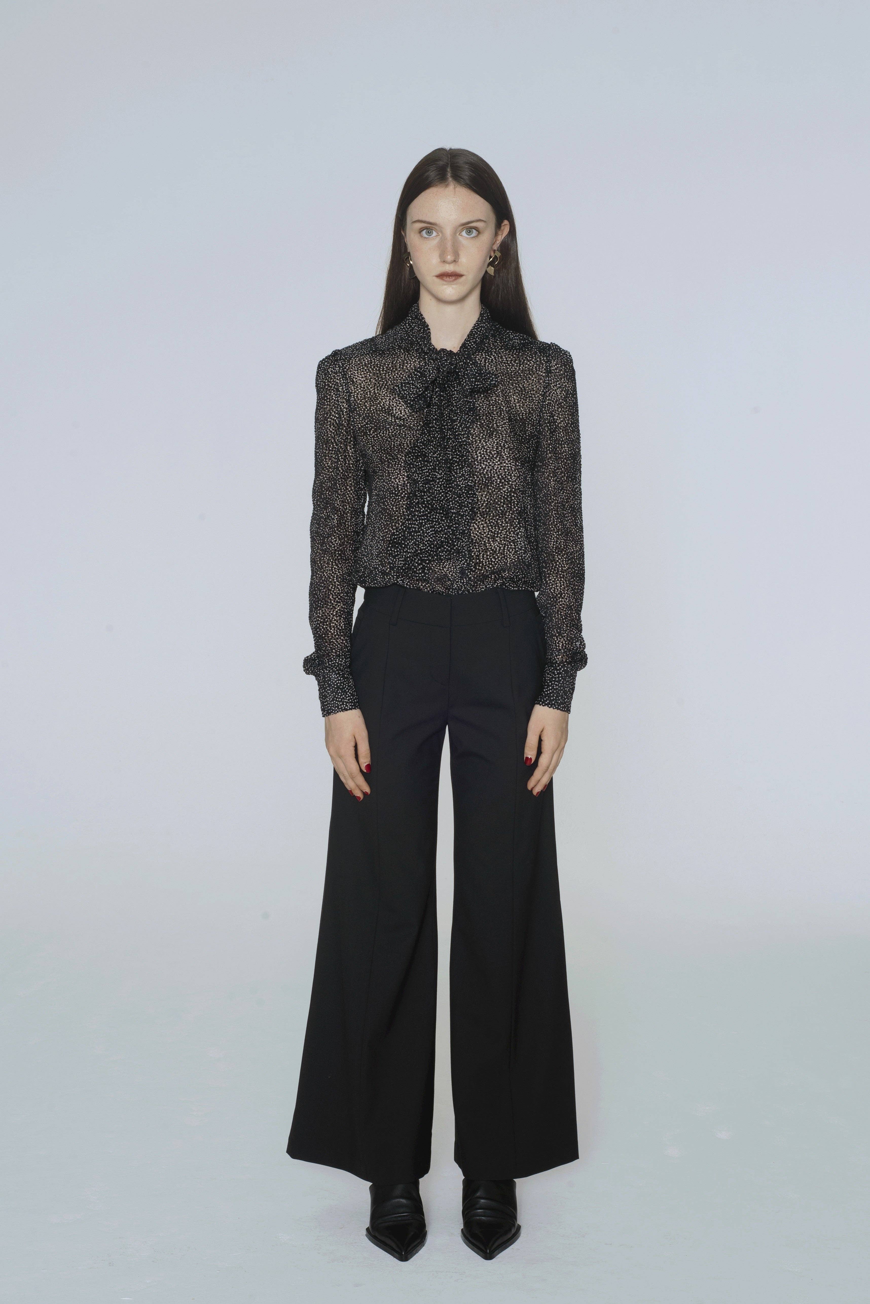 SUNDAY LIFE - Wholesale Pants - Women's - JOHANNA - WIDE WAIST FLARED PANTS1