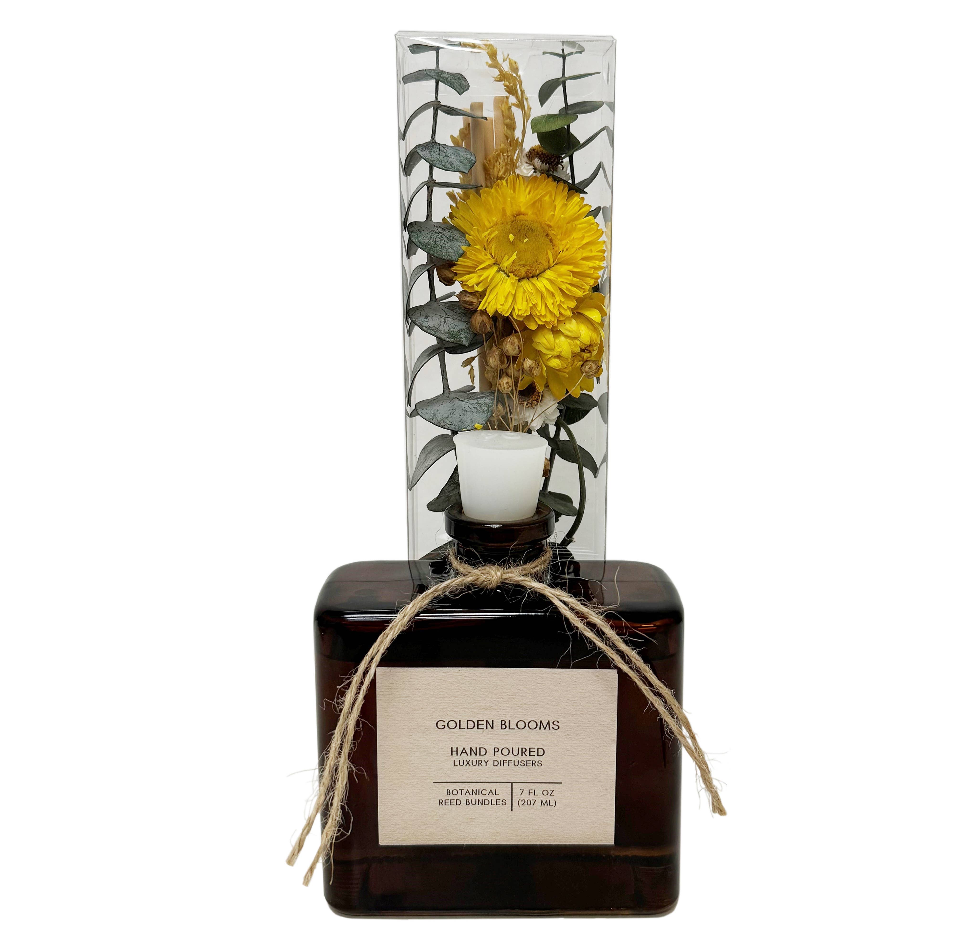 Andaluca - Vente Diffuseur à tiges - Diffuseur de parfum Golden Blooms Bouquet Reed Bundle1