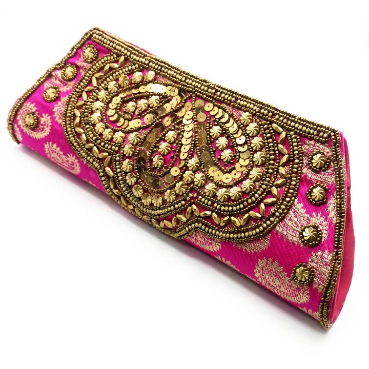 BRANDELIA - Wholesale Clutch Bag - Women's - Clutch Bag Party Bag · Embroidered Ethnic Crafts, Tr5
