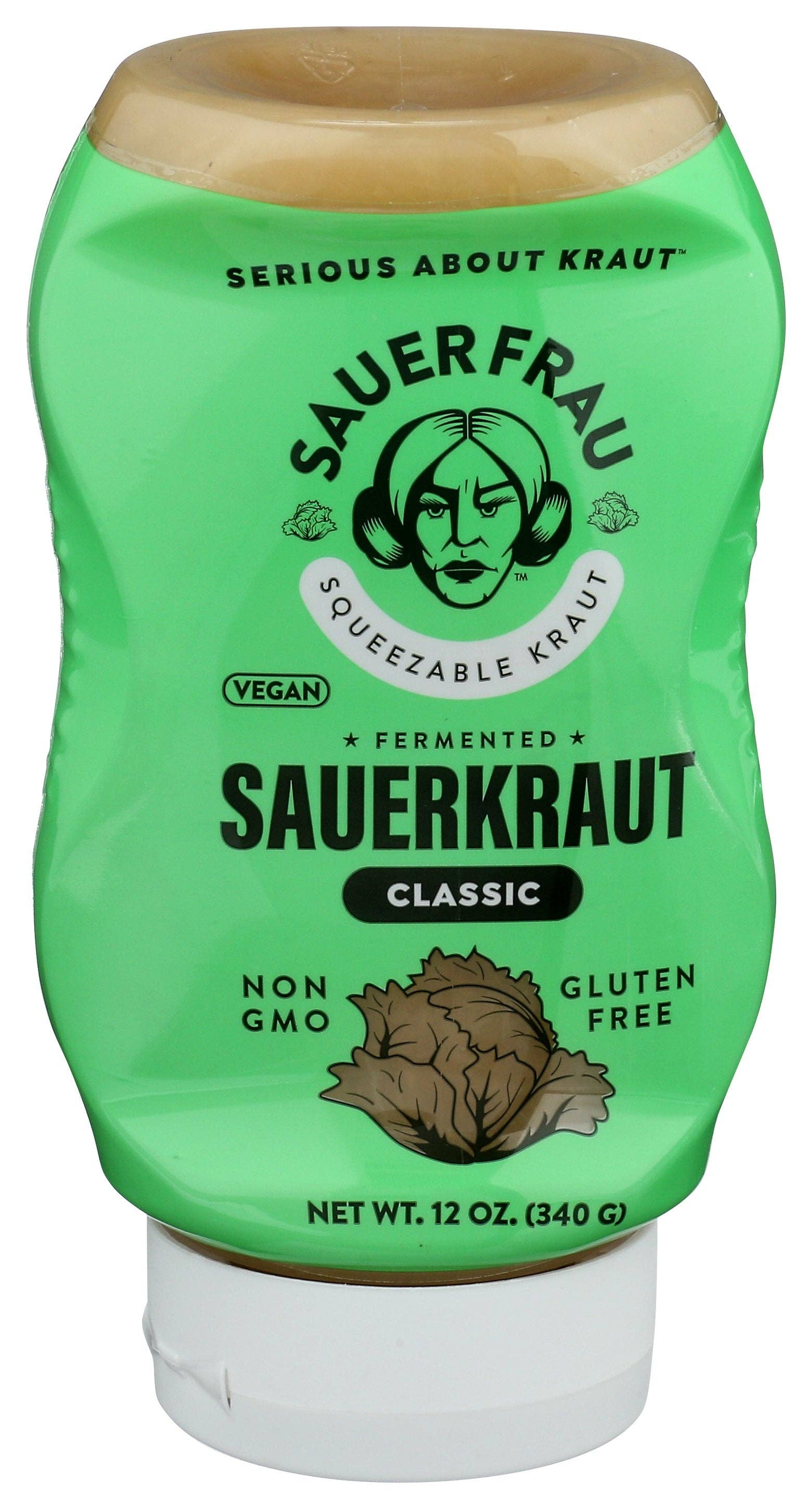Everyday Supply Co - Wholesale Pickled Vegetables - SAUER FRAU SAUERKRAUT CLSSC SQUEEZE - Case of 60