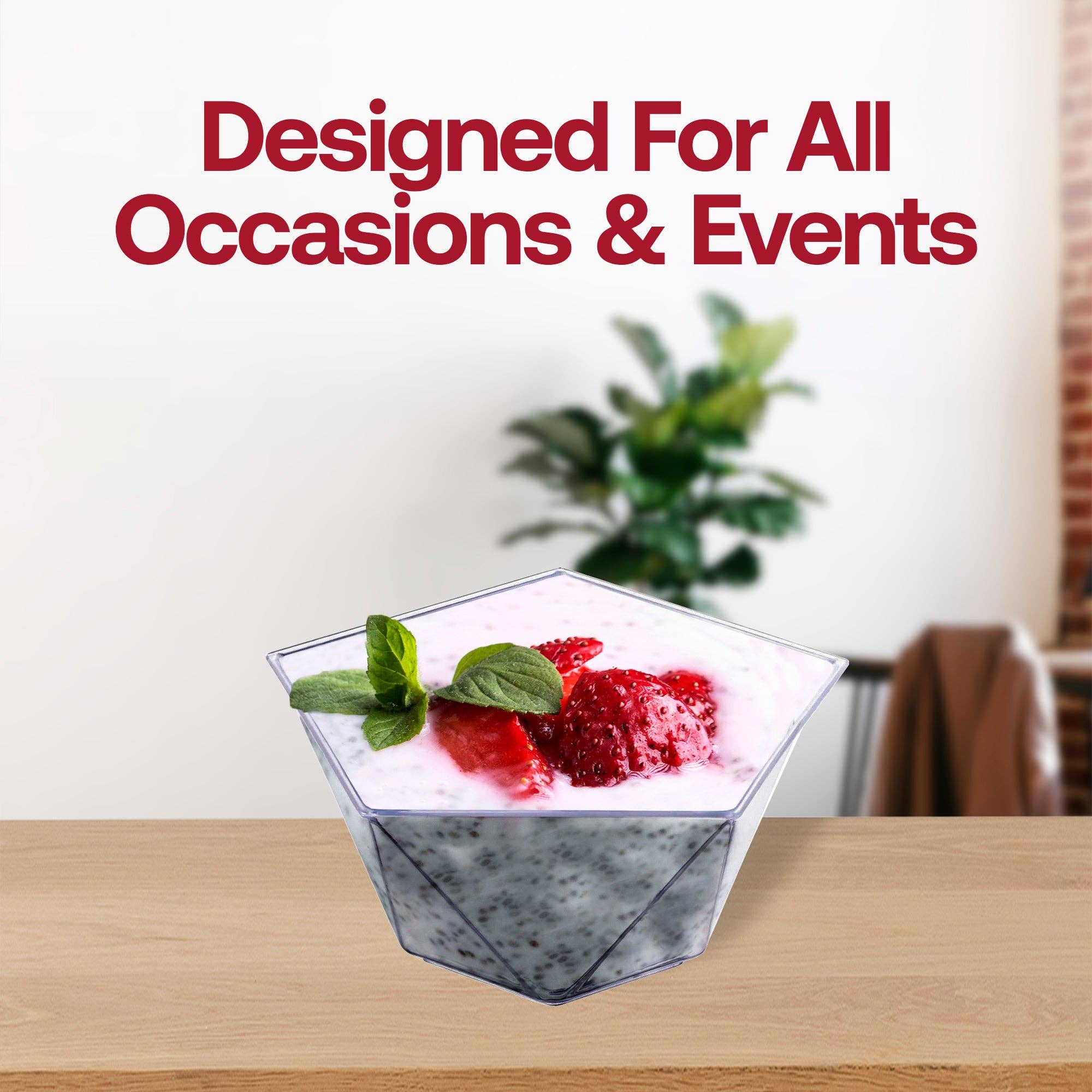 Smarty had a Party – Copo descartável por atacado – 288 copos de sobremesa de plástico transparente em forma de estrela pentagonal de 3,5 oz.5