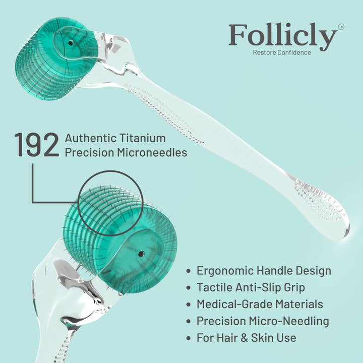 Follicly - Wholesale Face/Beauty Roller - Follicly™ Derma Roller - Real Titanium Microneedles (0.25mm)5