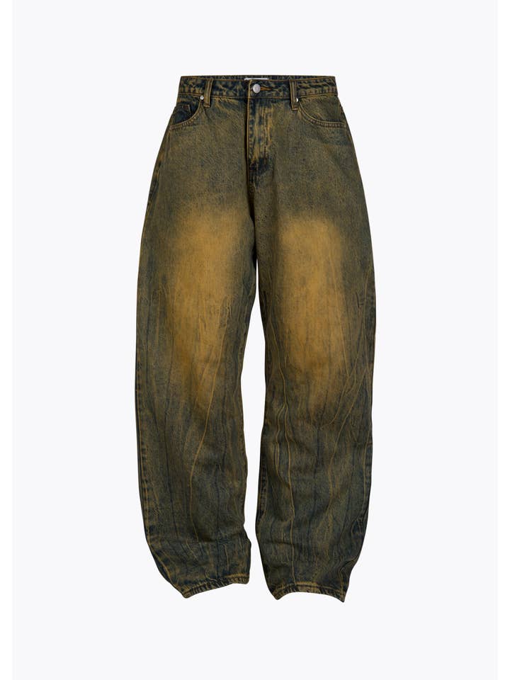 Life Is PainĀ® - Wholesale Jeans - Men's - Solar-washed baggy jeans3