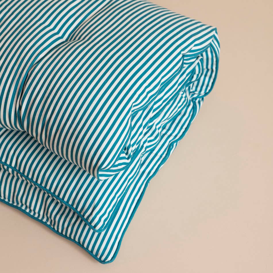 Mahe Homeware - Venta al por mayor Manta de cama - Cubrecama/saco de cama Bluesteel 85x200 cm1