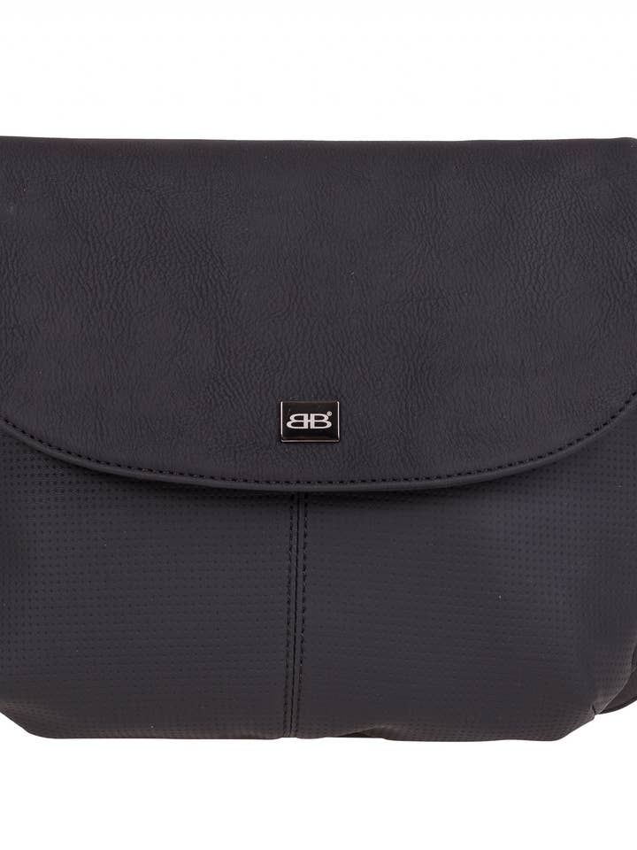 Bernardo Bossi Perforated Diversity Flap Bag for wholesale by Bernardo Bossi