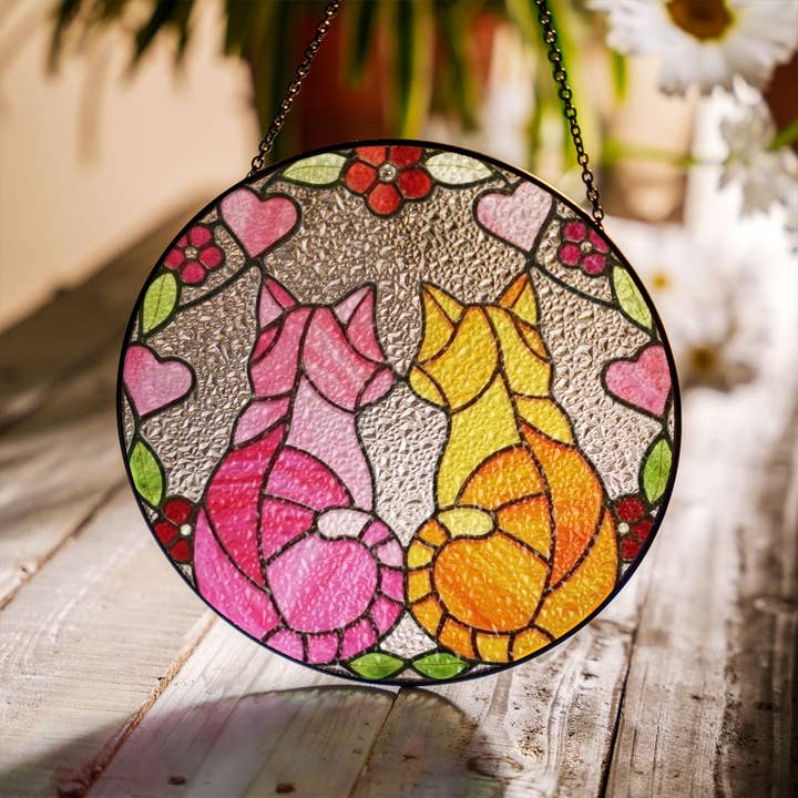 Valentinskattepar Solfanger, Farvet Glas Solfanger for engroshandel hos TMLECOM LTD