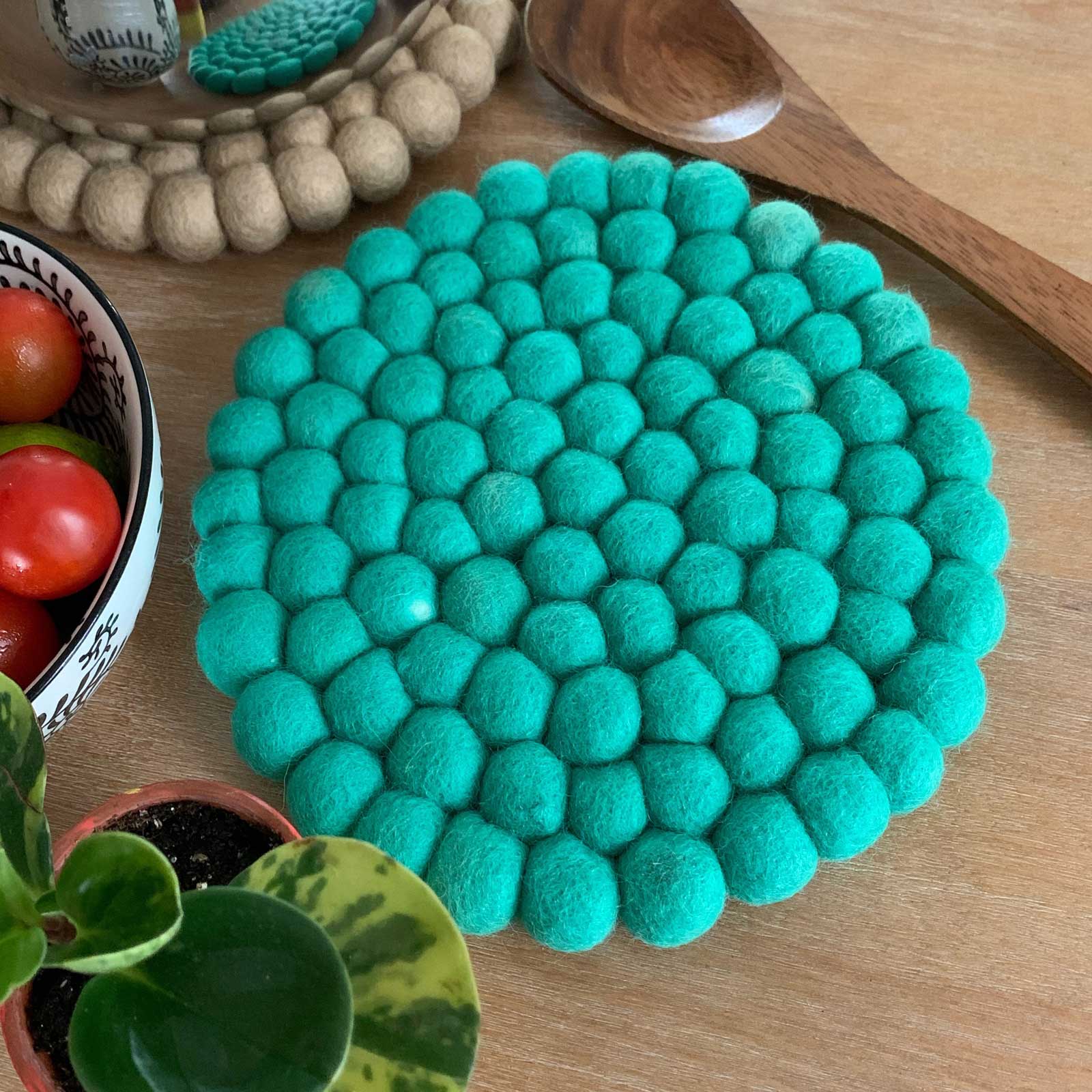 Hamro Village - Wholesale Trivet - Felt Ball Trivet 4