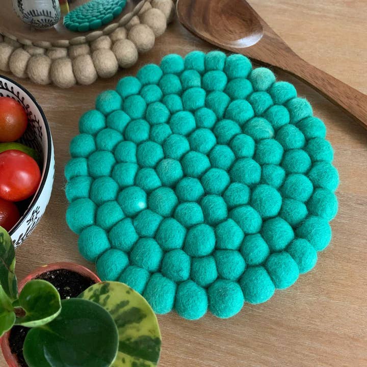 Hamro Village - Wholesale Trivet - Felt Ball Trivet 4