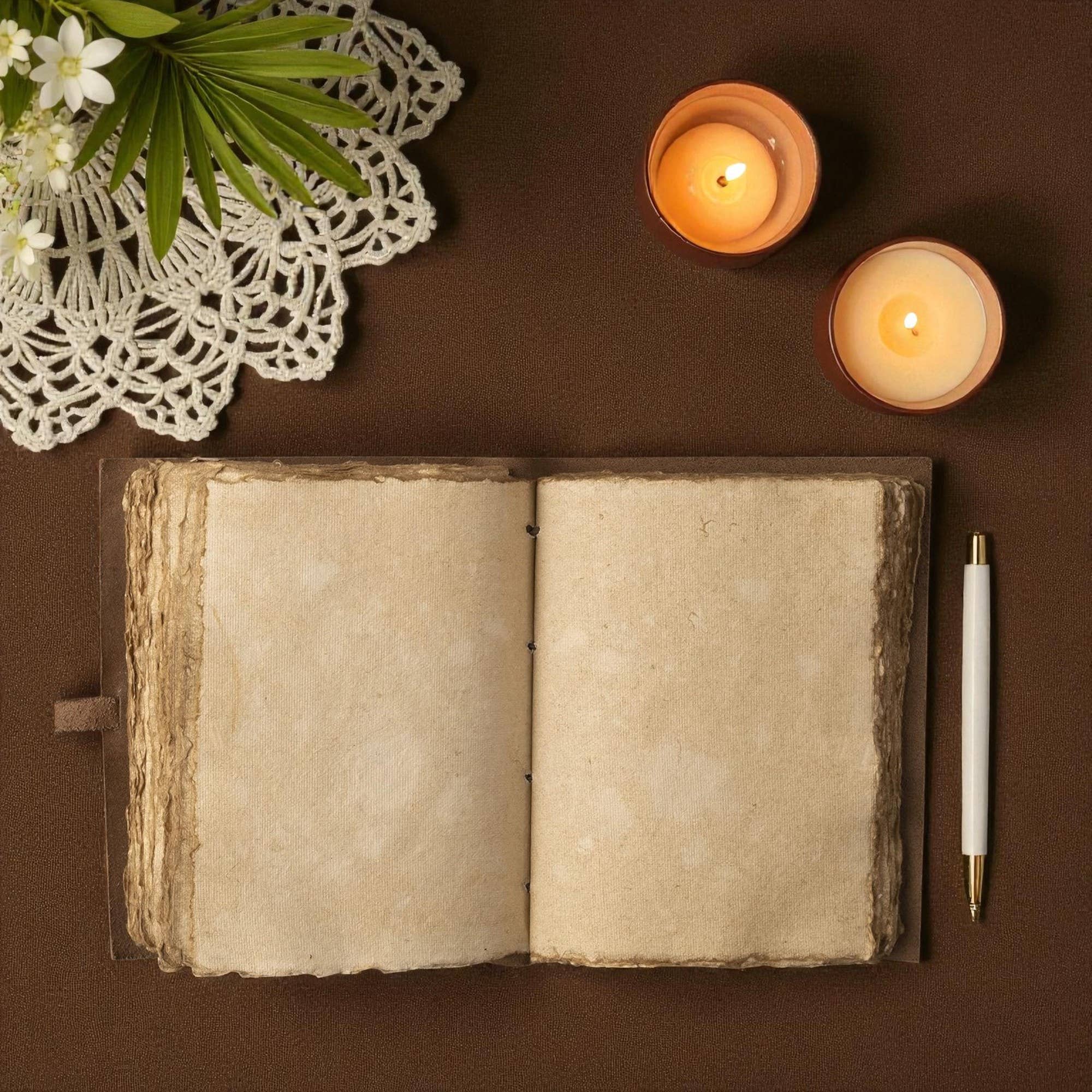 Leatherooze - Wholesale Journal/Diary - buff-brown leather journal with a sun motif 7x5 inches 2