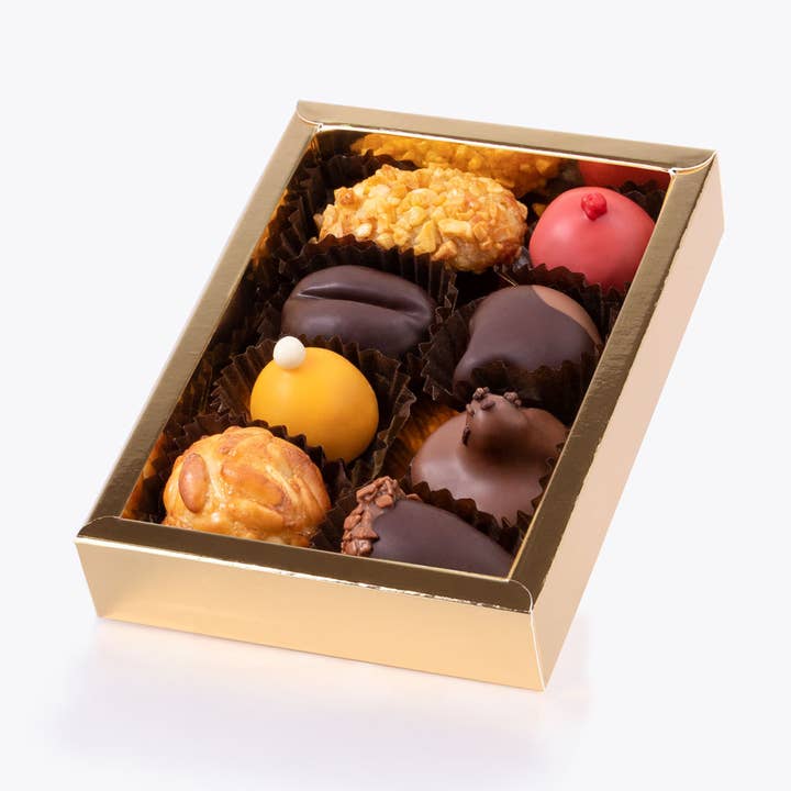 Panellets assortis - Coffret cadeau 8 pièces pour la vente par Bomboneria Pons