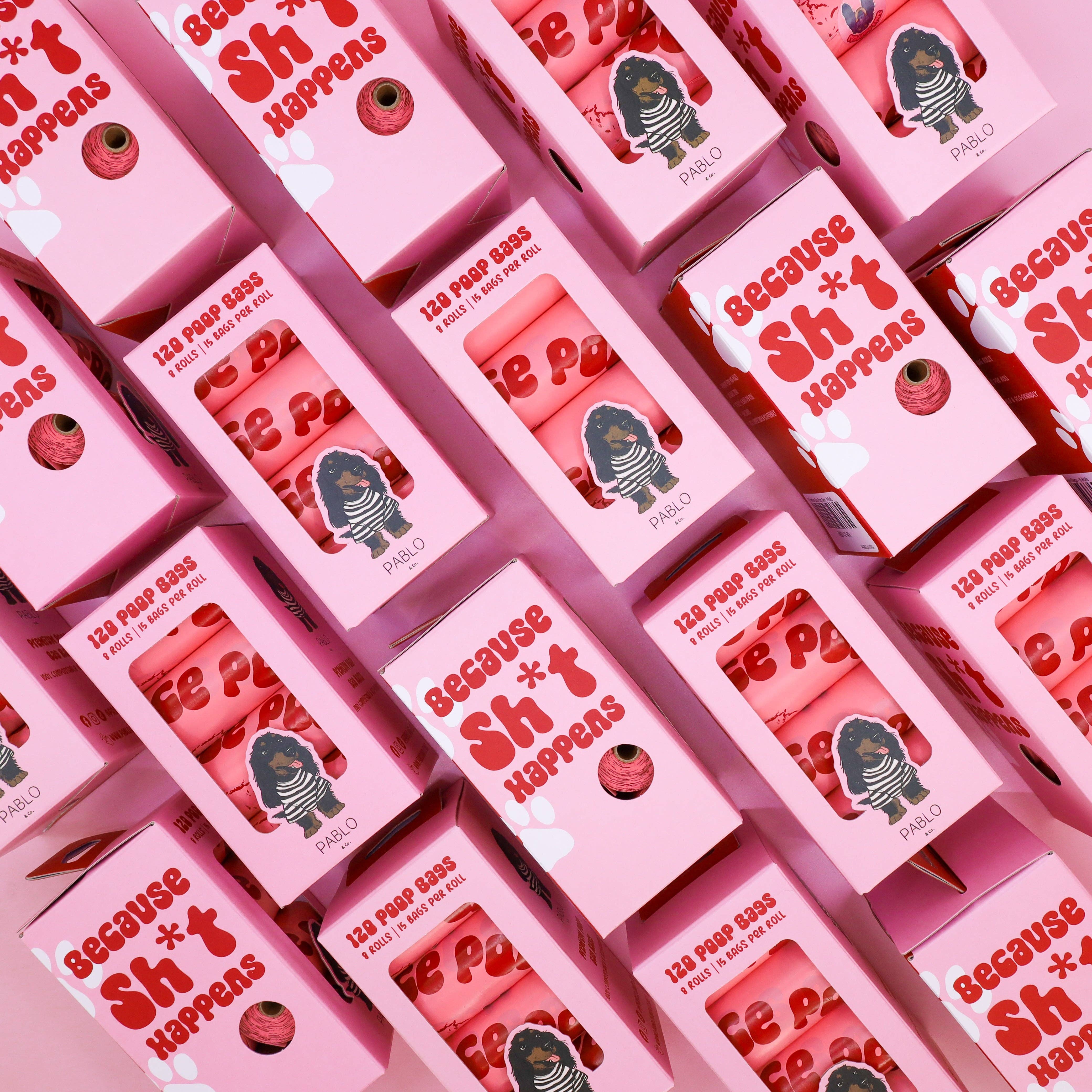 Pablo & Co. Boutique – wholesale Pet poo bag – 120 Premium Dog Poop Bags (8 Rolls)3