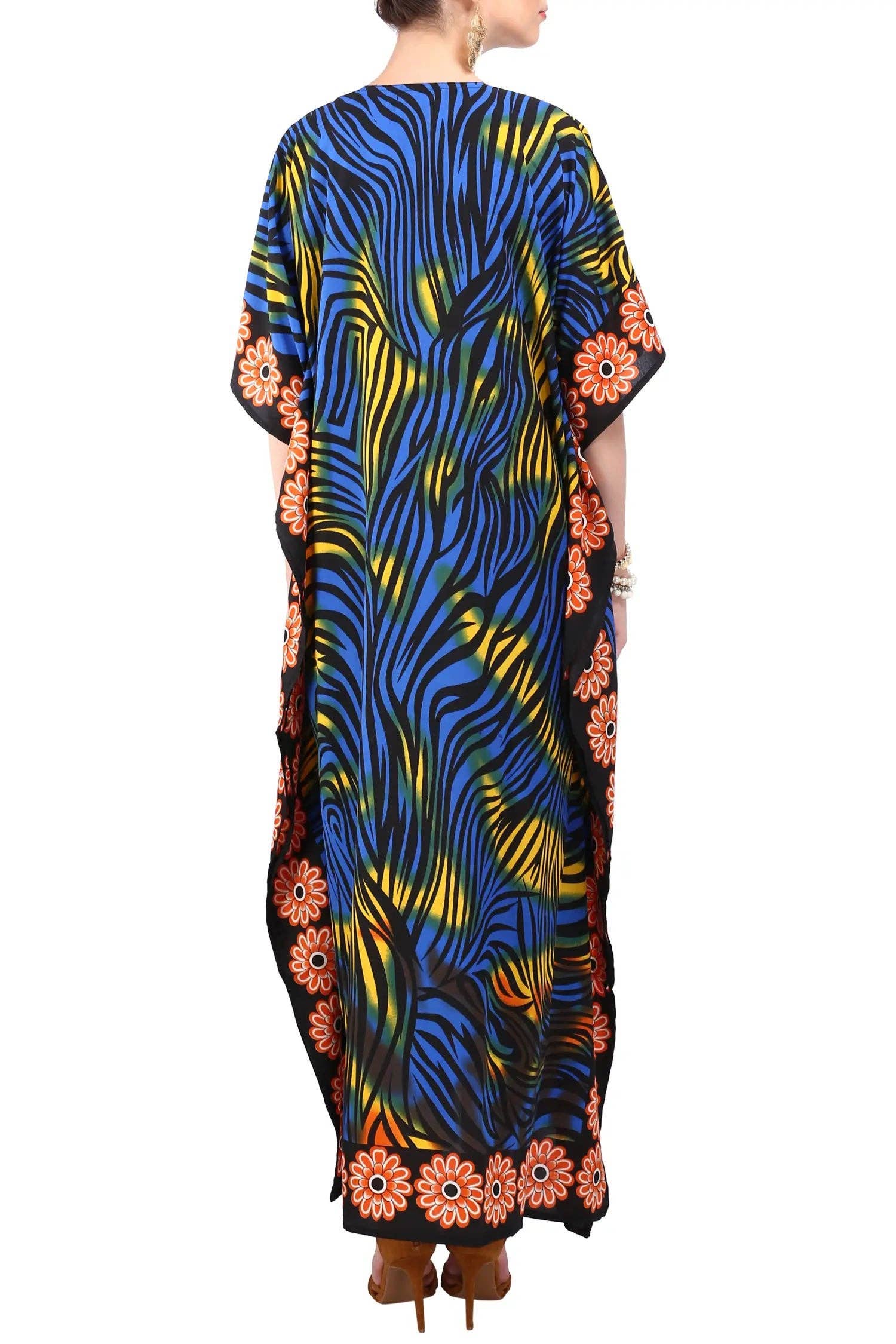 Miss Lavish London - Wholesale Kaftan - Women's - Women Long Kaftan Summer Caftan Dress, 2 Colors S-3XL, 6012