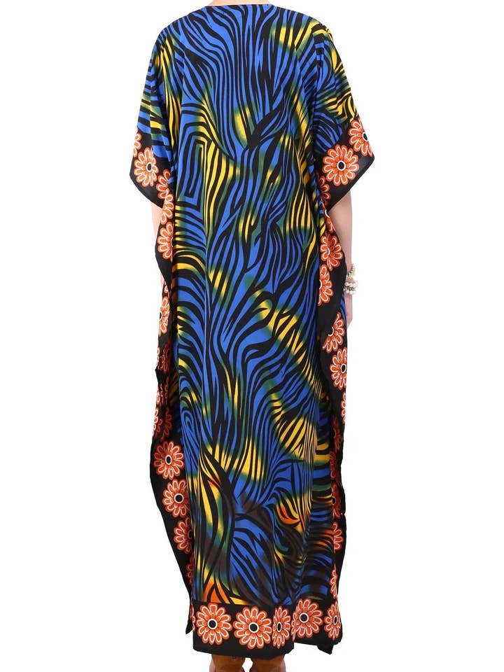 Miss Lavish London - Wholesale Kaftan - Women's - Women Long Kaftan Summer Caftan Dress, 2 Colors S-3XL, 6012
