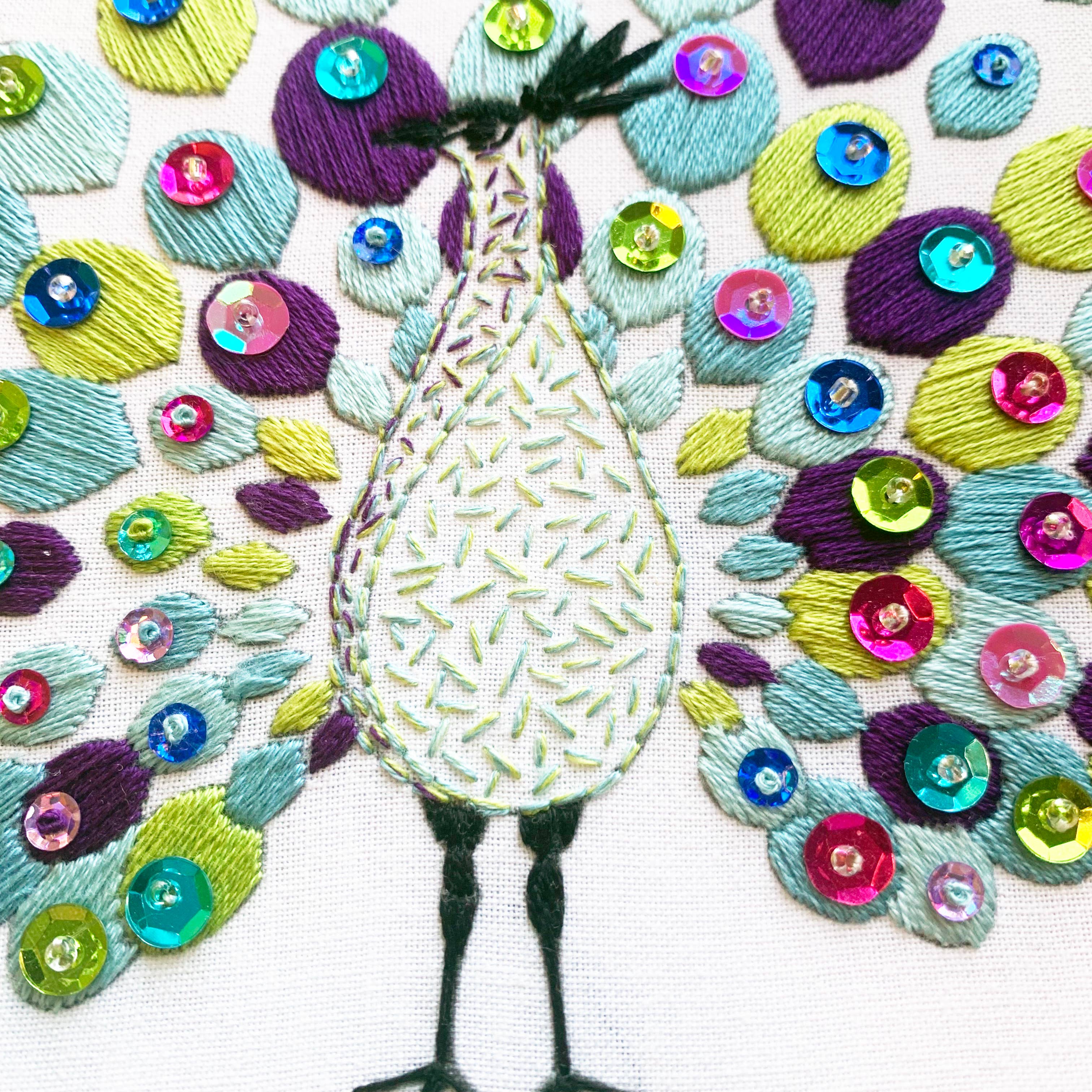 Cinnamon Stitching - Wholesale Craft Sewing Kit - Peacock Embroidery Kit5