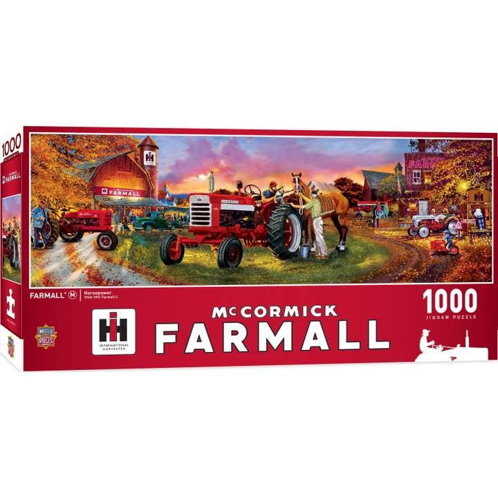 Farmall - Horsepower 1000 Piece Panoramic Puzzle for wholesale by Masterpieces Puzzles