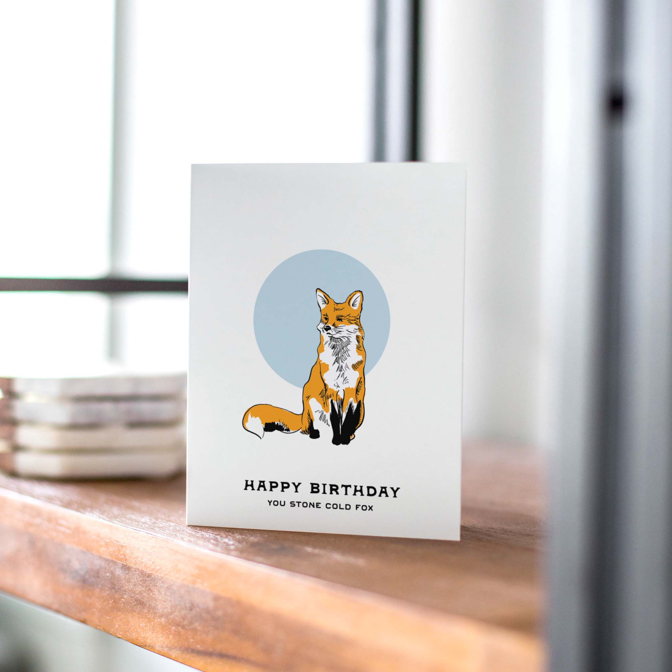 Antiquaria - Wholesale Birthday Card - Fox Birthday Greeting Card2