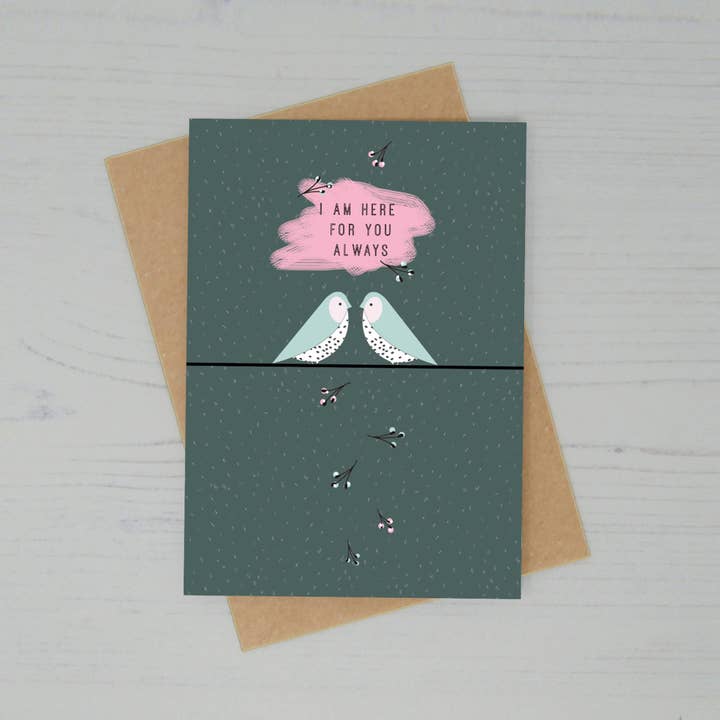 I Am Here For You Always Greetings Card - Sympathy Card for wholesale by Lucy Alice
