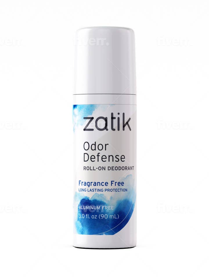 Odor Defense Roll-on Deodorant - Unscented 3 oz for wholesale by Zatik Naturals
