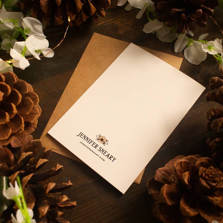 Jenn Sneary Art - Wholesale Season's Greetings Card - Robin Greeting Card3