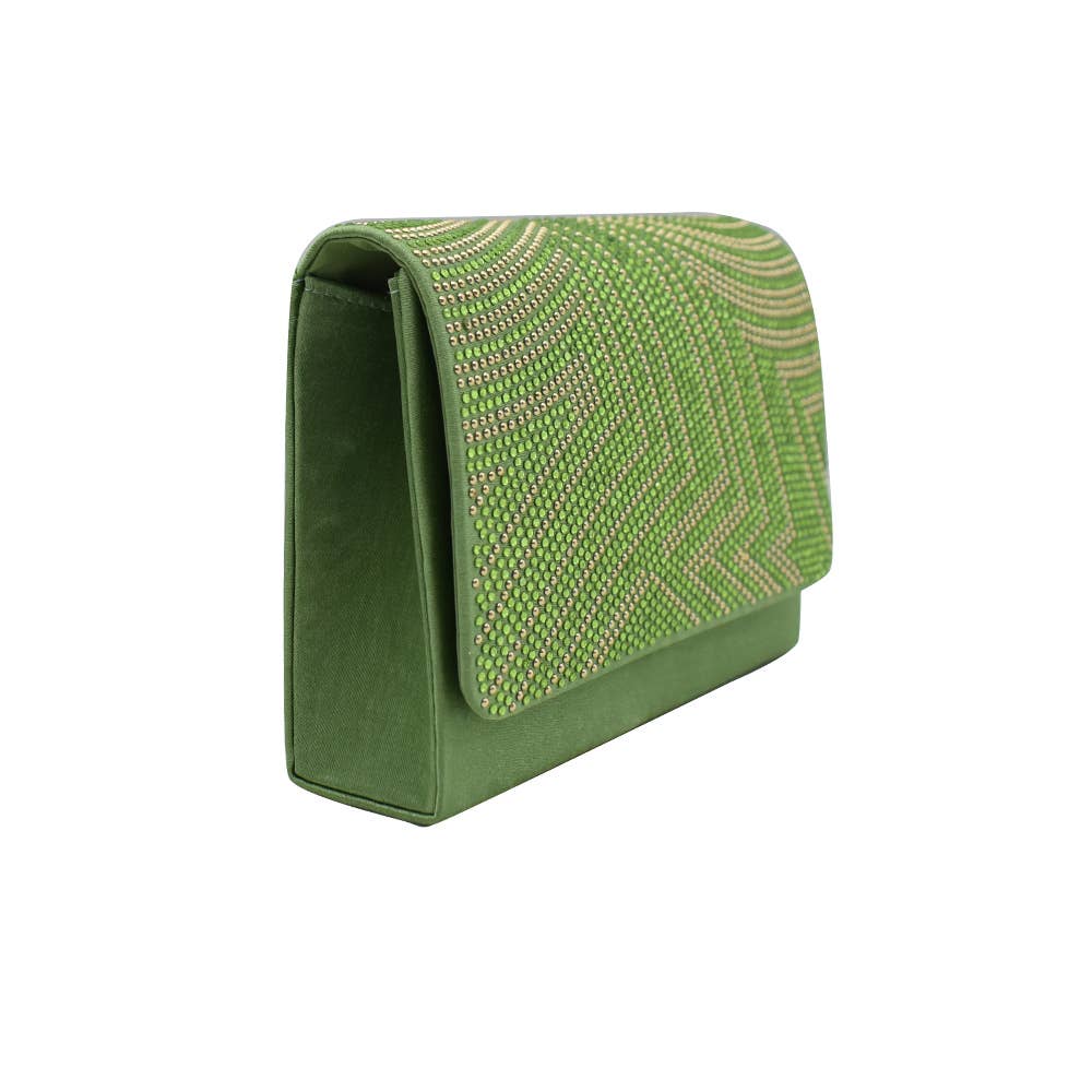 Belle Trading Ltd - Wholesale Clutch Bag - Women's - Alice Art Deco Inspired Jewelled Clutch Bag with Chain Strap7