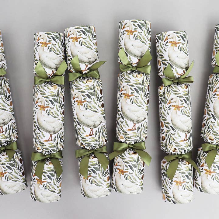 GEESE LUXURY CHRISTMAS CRACKERS for wholesale by Nancy & Betty Studio