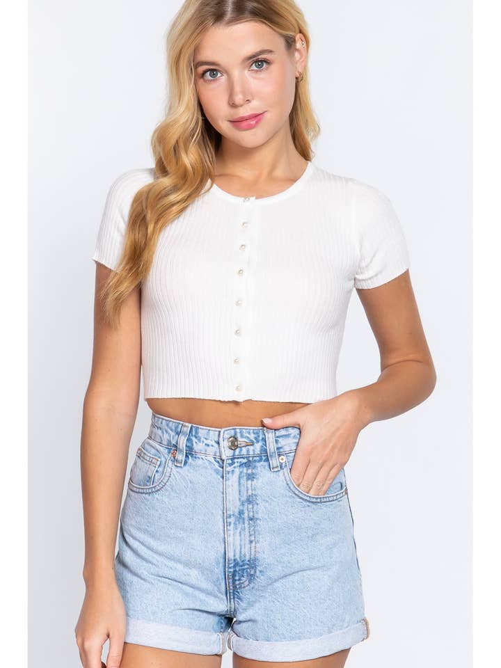 CARDIGAN COURT EN TRICOT SLV pour la vente par Honey J