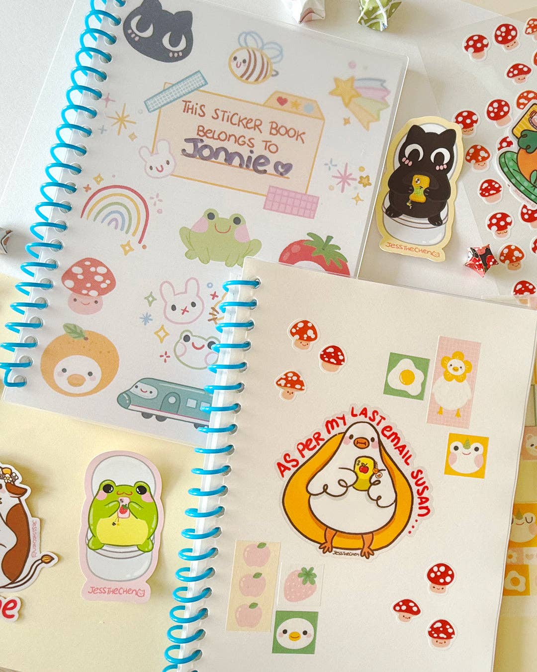 Jessthechen - Wholesale Sticker - A5 Reusable Sticker Book | Spiral Bound Sticker Storage2