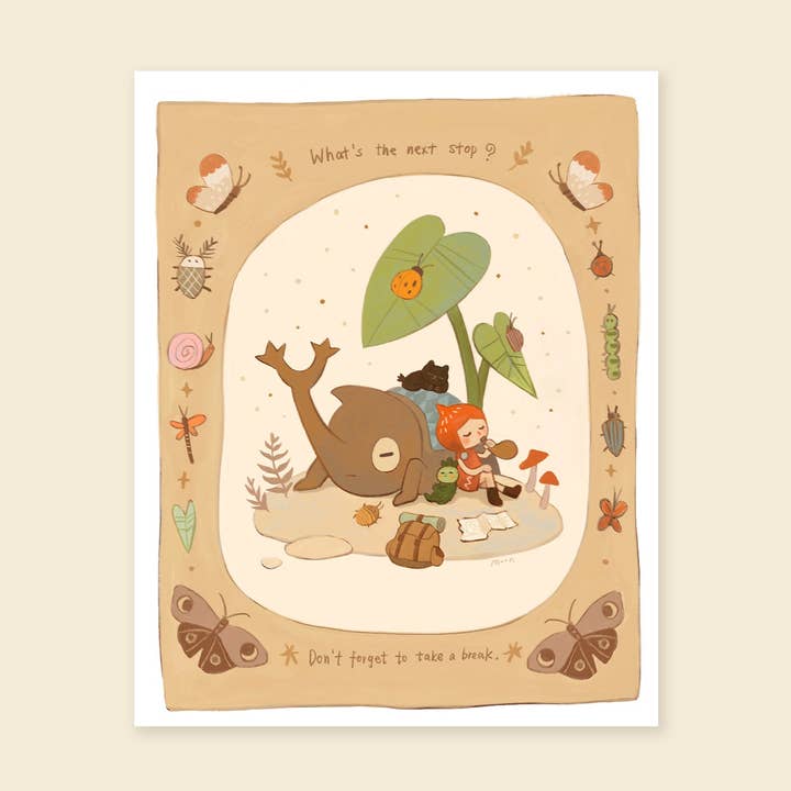 8x10" Take a Break - Giclée Print for wholesale by MoonQi.Art LLC