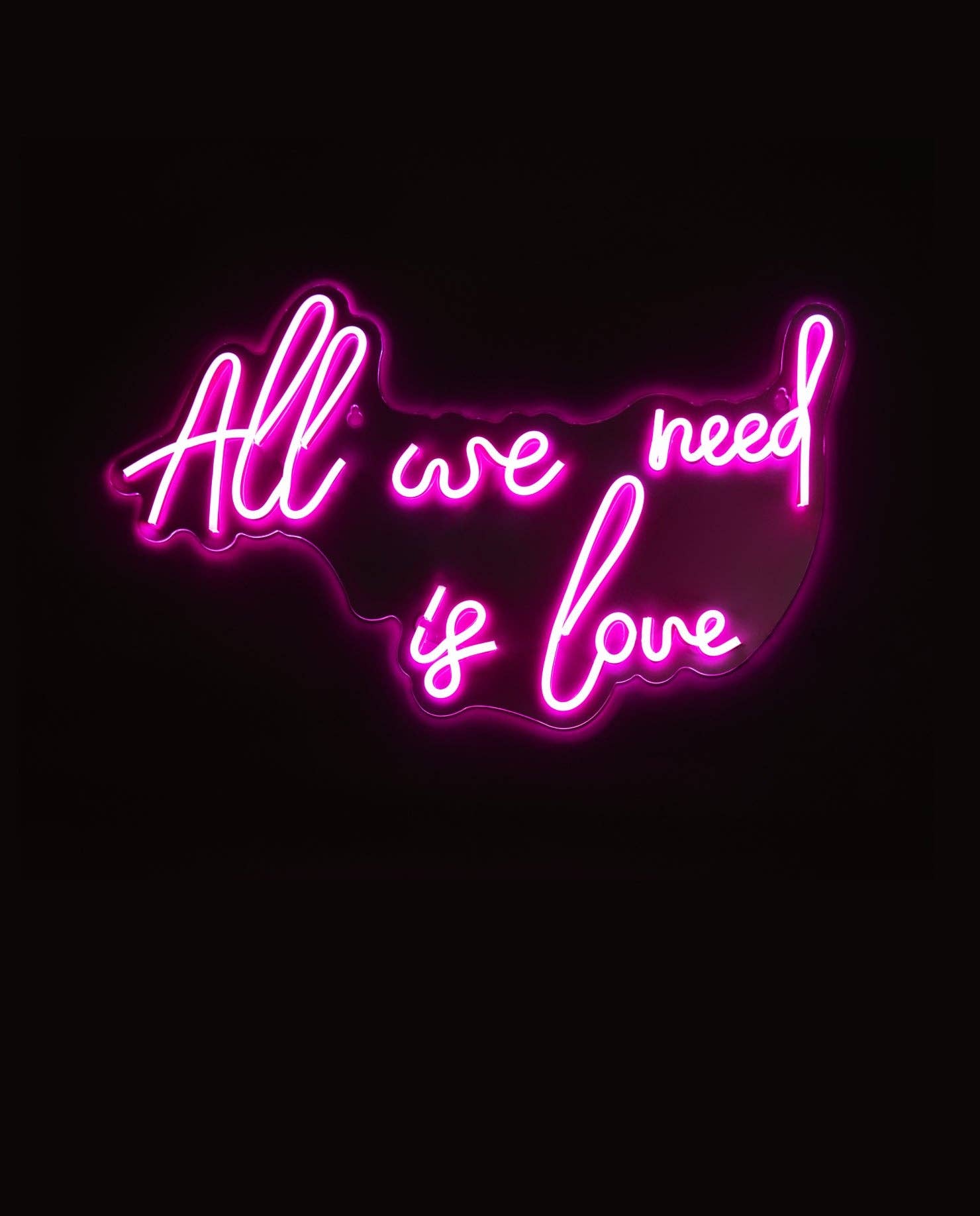 Amber Bright Creations - Wholesale Neon Sign - All We Need Is Love LED Neon Wall Sign5