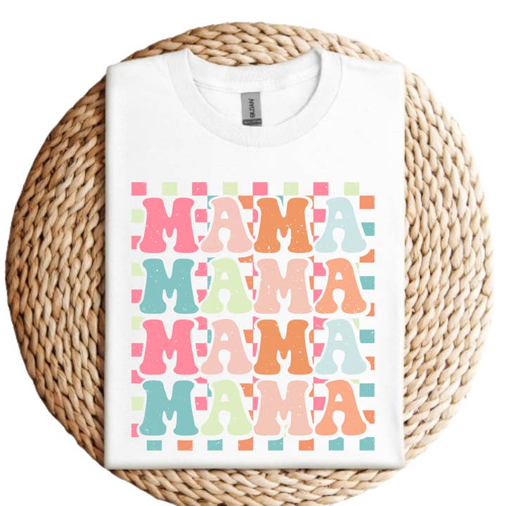 Camiseta estampada Mama para mujer para venta al por mayor de Mama and Littles Apparel