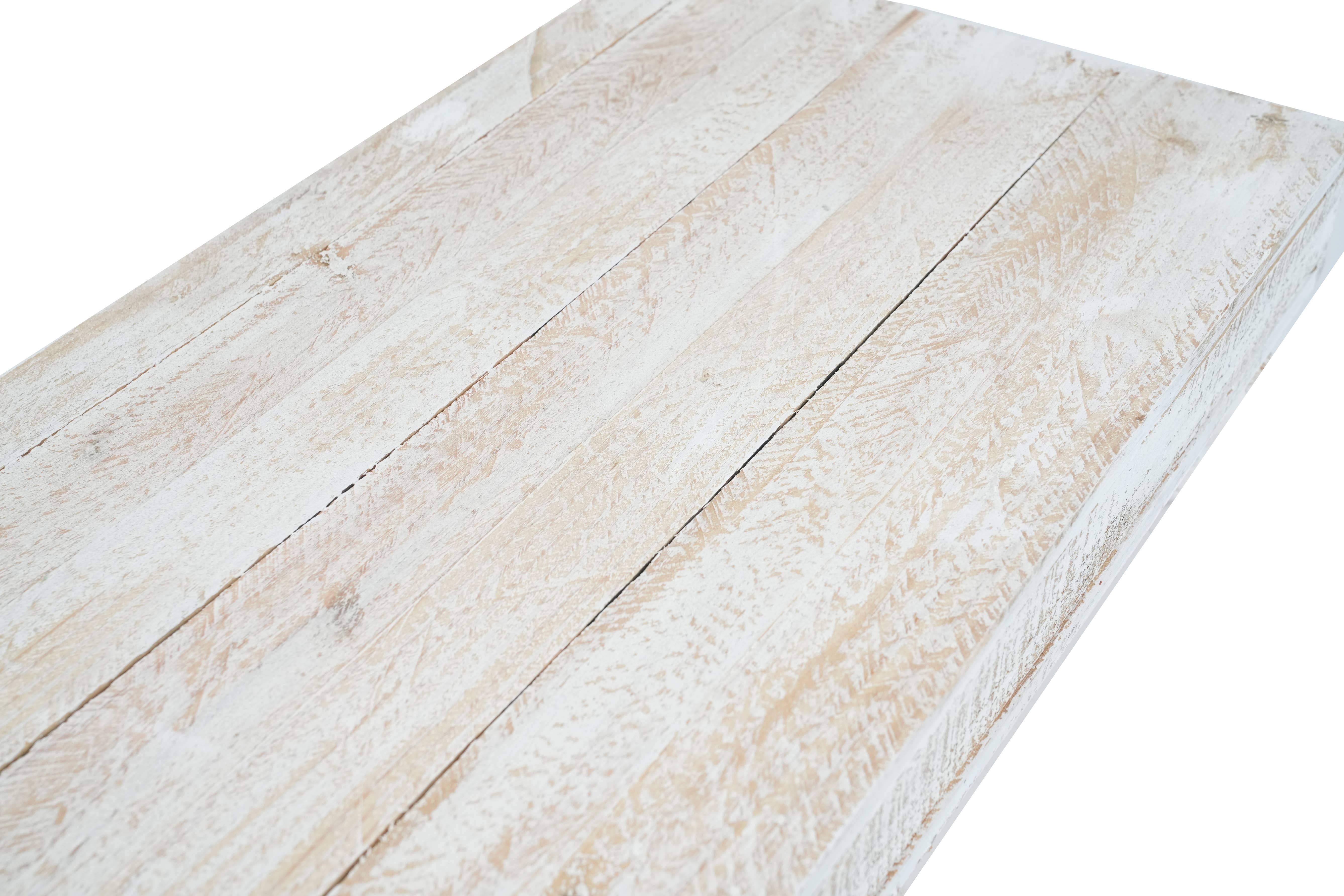 My Amigos Imports - Wholesale Retailer Display - Accessories -  Clemson-20x12 inch-Cake Table-Display-Reclaimed Wood-White1