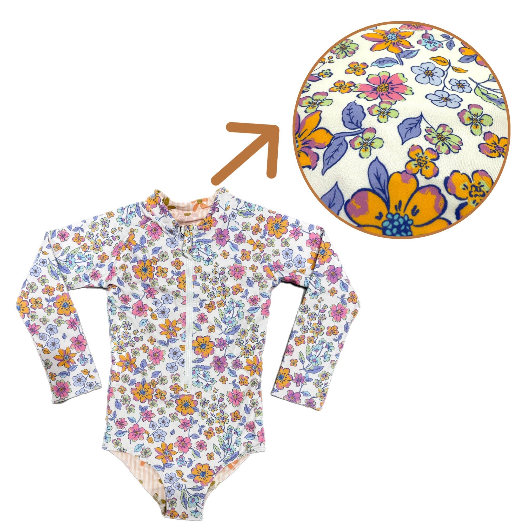 Quincy - Wholesale One Piece Swimsuit - Kids - Bay of Alice Reversible One Piece2