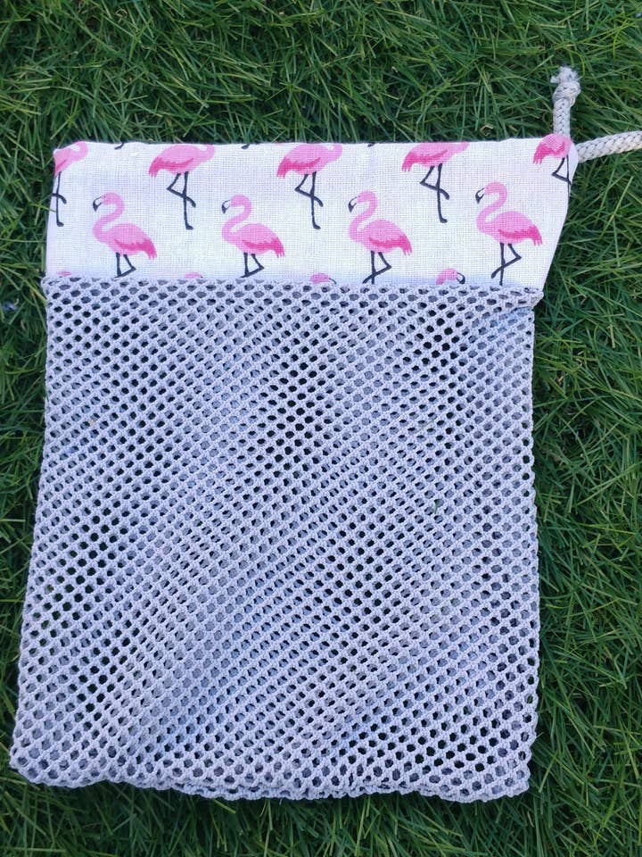 Pink Flamingos Wash Bag for wholesale by Coud deux fils