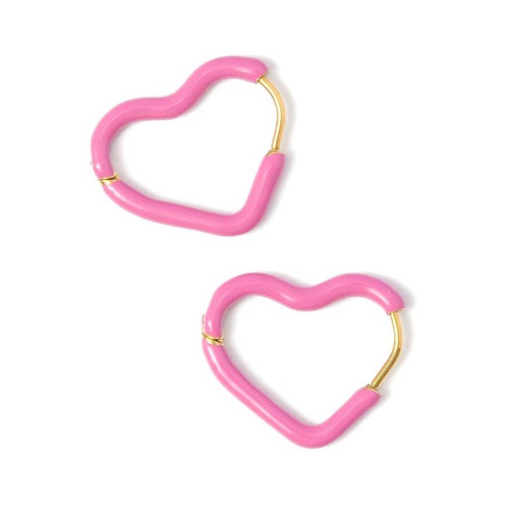 Enamel Heart Hoop for wholesale by Pip Pop Post