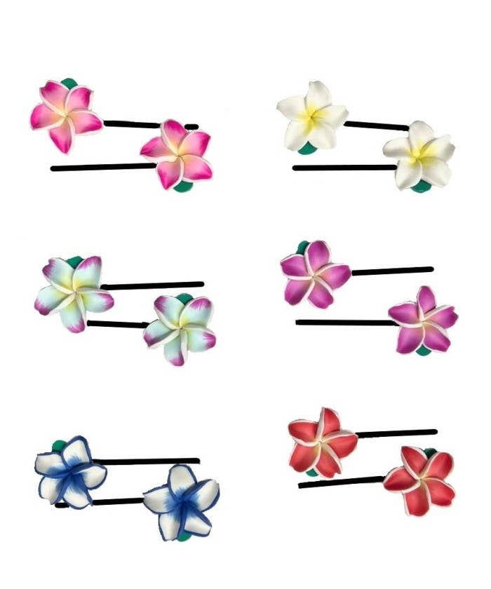 DK Hawaii - Wholesale Hair Pin - Fimo Flower Hair Pins2