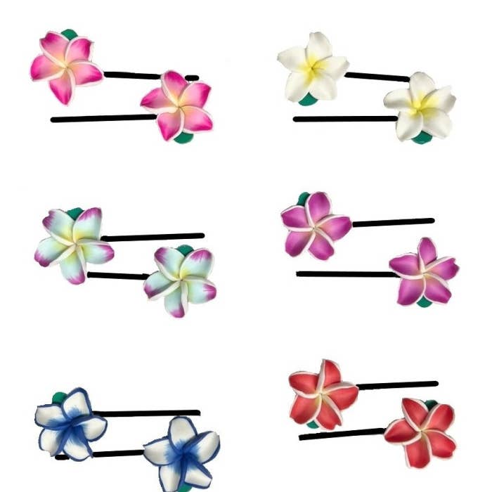 DK Hawaii - Wholesale Hair Pin - Fimo Flower Hair Pins2