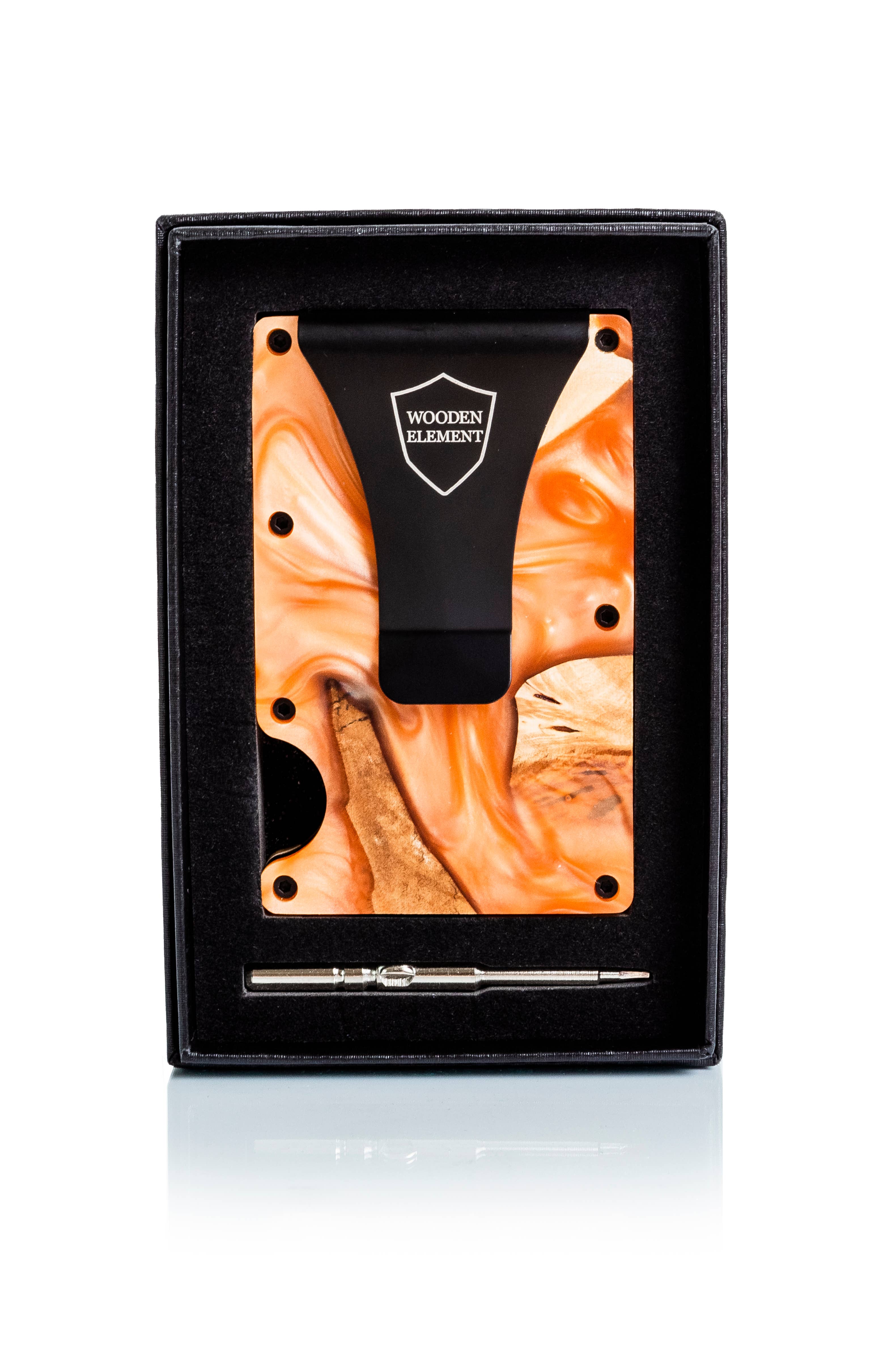 Wooden Element - Vente Présentoir – accessoires - Présentoir à portefeuilles avec 24 portefeuilles en bois et résine17