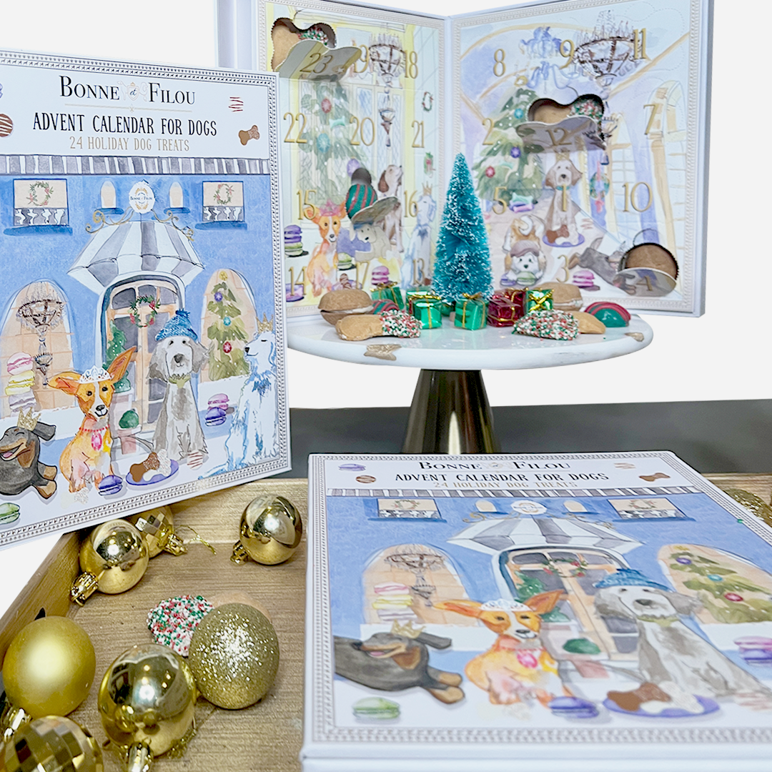 Bonne et Filou - Vente Friandises – chien - Calendrier de l'Avent pour friandises pour chiens | Cadeaux de vacances uniques2