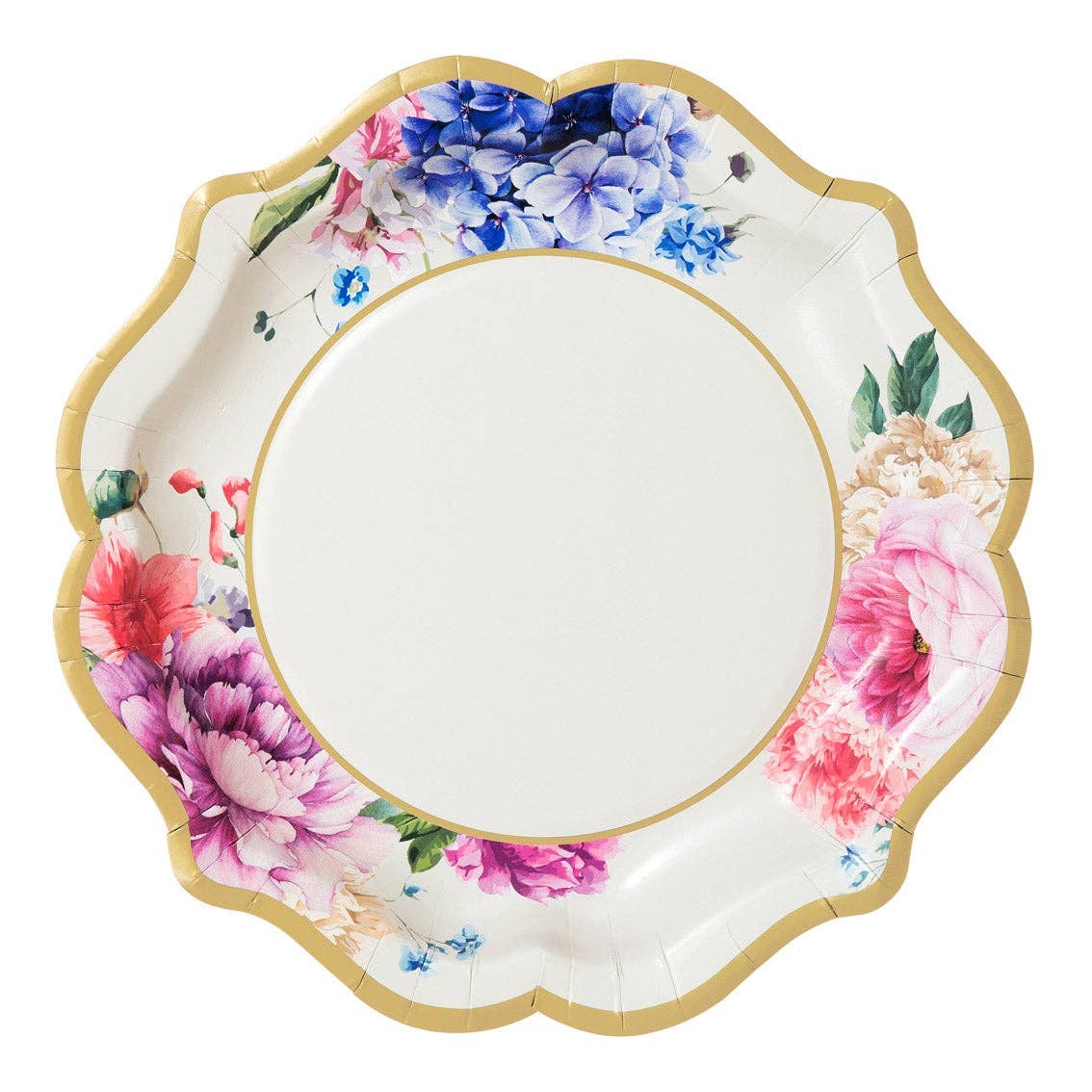 Talking Tables USA - Wholesale Disposable Plate - Mixed Floral Paper Plates - 12 Pack | Tea Party |11