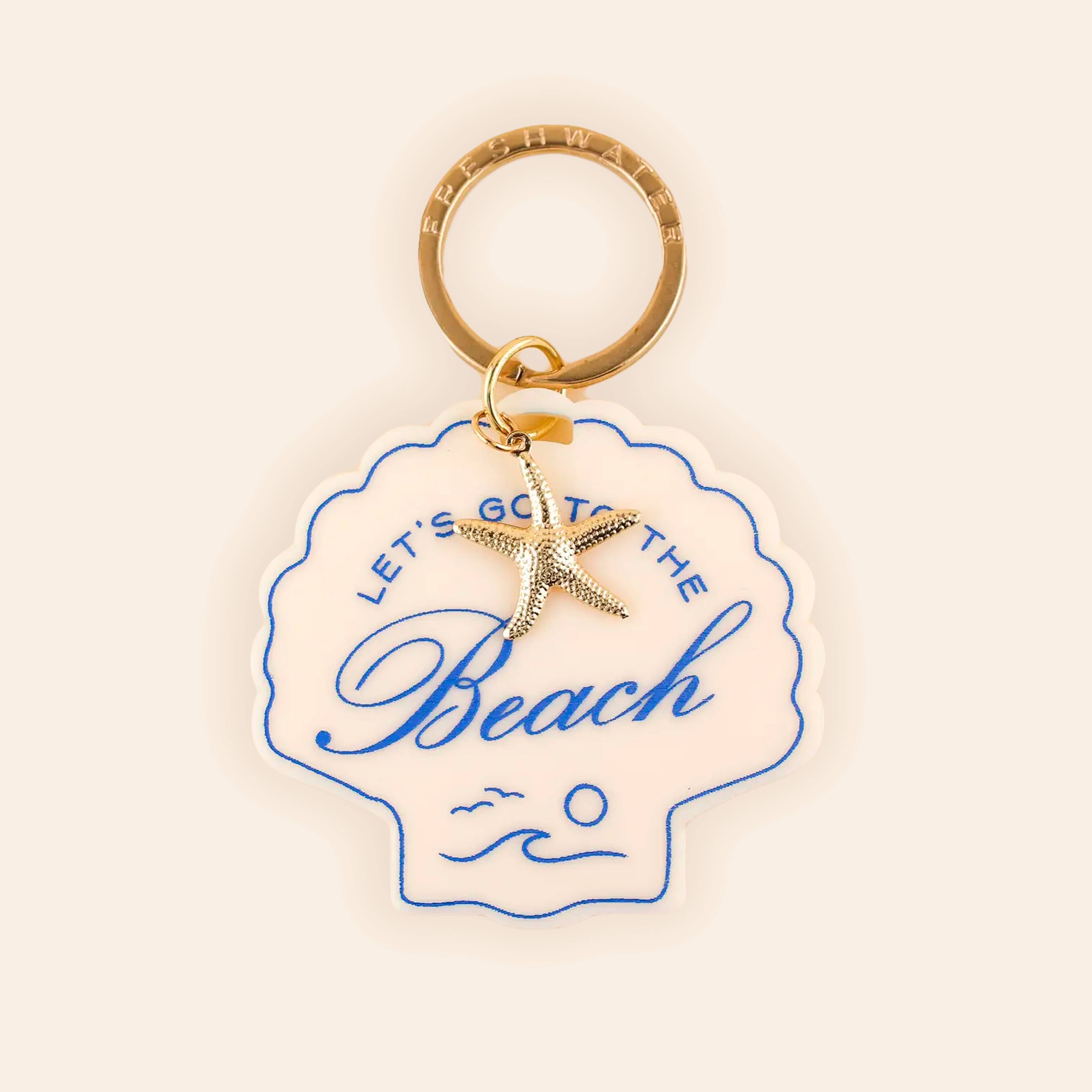 Freshwater Curated Goods - Wholesale Keychain - Women's - Beach Seashell Charm Keychain