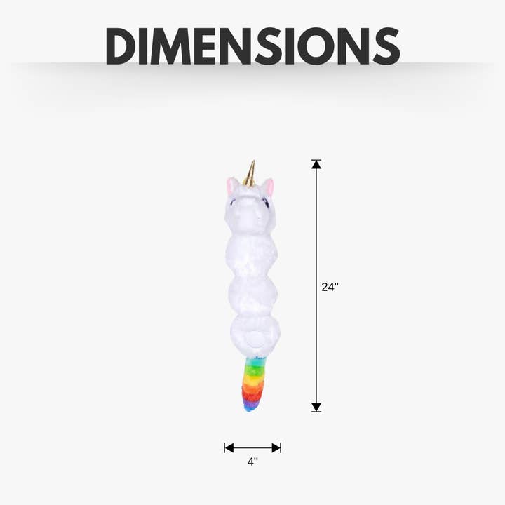 Jojo Modern Pets – Großhandel Plüschtier – Hund – Buntes Plüsch-Hundespielzeug mit magischer Kreatur und quietschendem Einhorn4