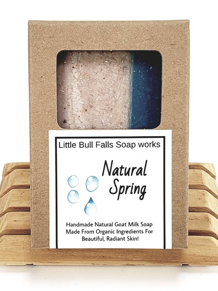 Natural Spring Goat Milk Soap for wholesale by Little Bull Falls Soap Works