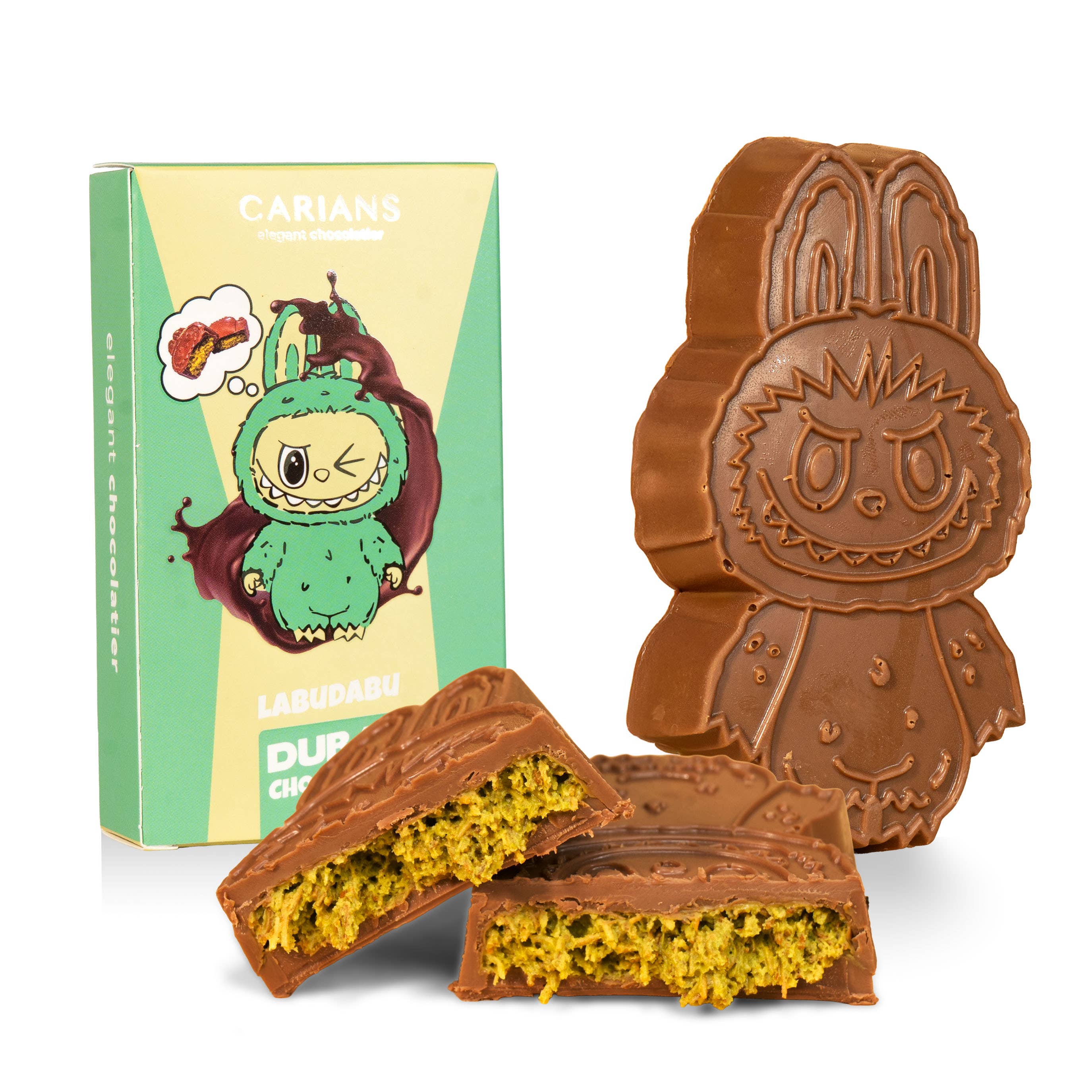 Carian's Bistro Chocolates - Wholesale Chocolate Bar - Cartoon Viral Dubai Chocolate Bar, Premium Quality2