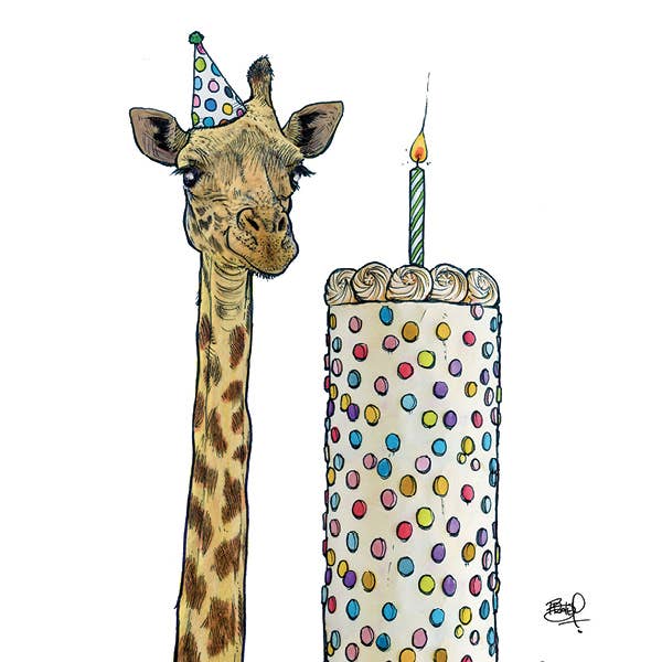 Shawn Braley Illustration - Wholesale Birthday Card - Highrise Birthday Gift Enclosure - #Gift26
