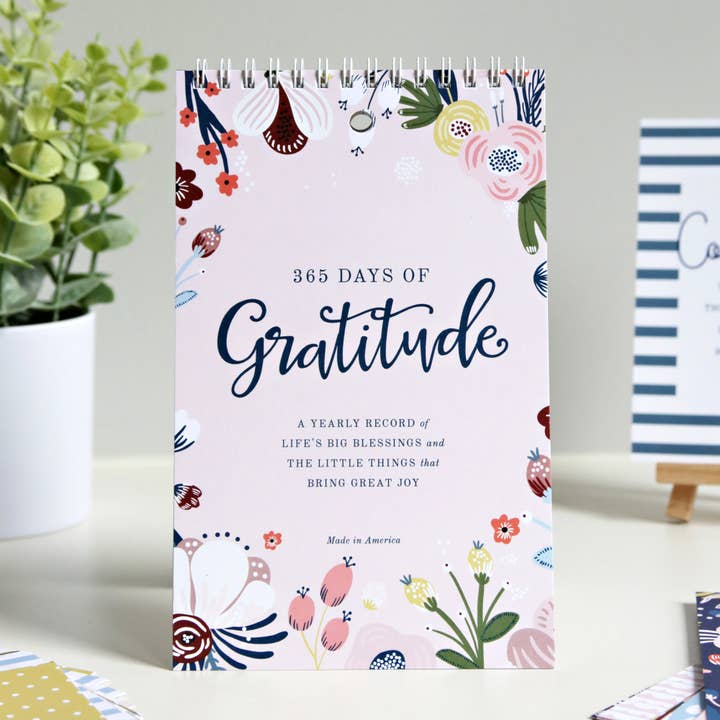 Muscadine Press - Wholesale Journal/Diary - Yearly Gratitude Journal, Blush Floral3