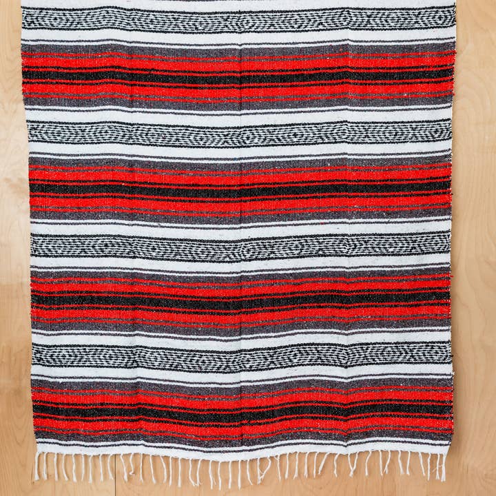 SIDREY - Wholesale Throw Blanket - Traditional Mexican Blankets - Red