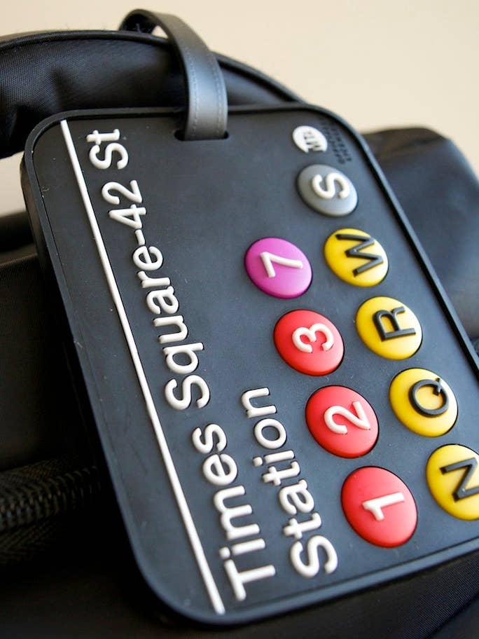 New York 3-D Luggage Tag MTA Times Square Subway Station for wholesale by Mary Ellis