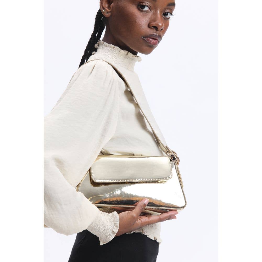 Urban Expressions - Vente Sac porté épaule – femme - Sac bandoulière métallique Donna1