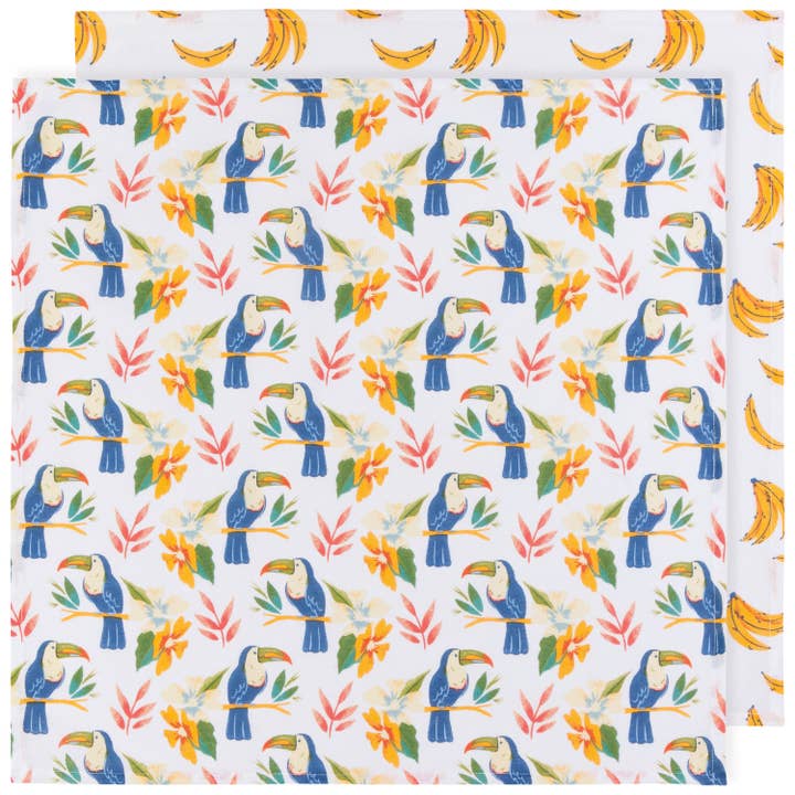 Tropical Trove Floursack Dishtowels Set of 2 for wholesale by Danica Jubilee